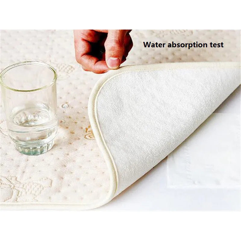 Organic Colored Cotton Waterproof Eva Layer Baby Changing Mat Cover Baby Waterproof Changing Urine Pad Bed Sheets Diapers