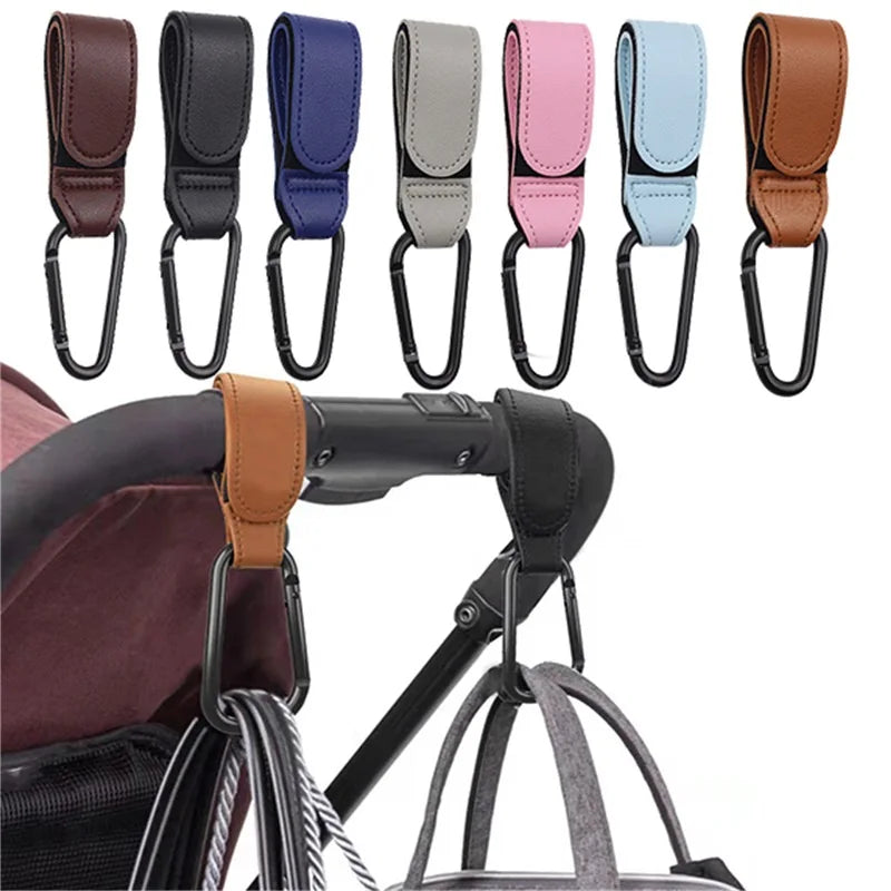 Leather Baby Bag Stroller Hook