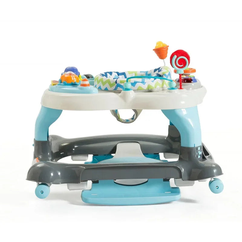 3-in-1 Activity Walker and Rocker with Jumping Board Feeding Tray