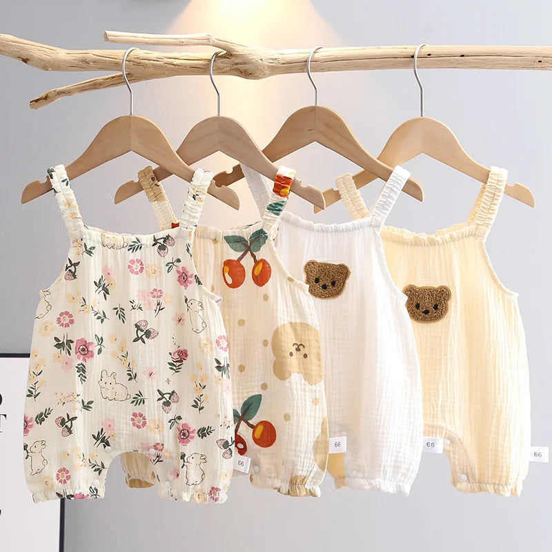 Sleeveless Baby Girls Romper