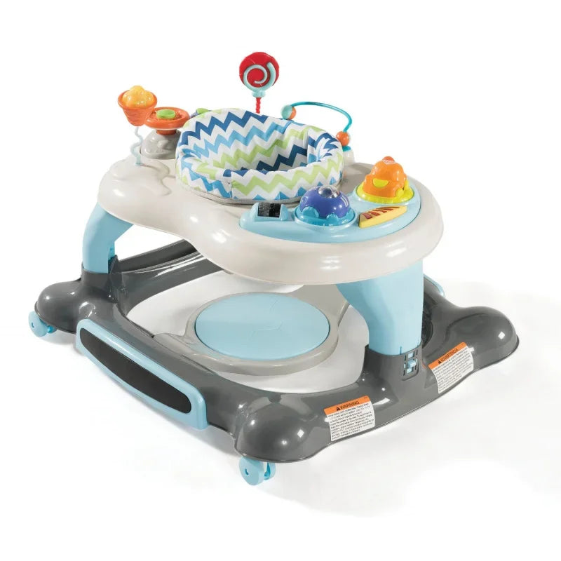 3-in-1 Activity Walker and Rocker with Jumping Board Feeding Tray