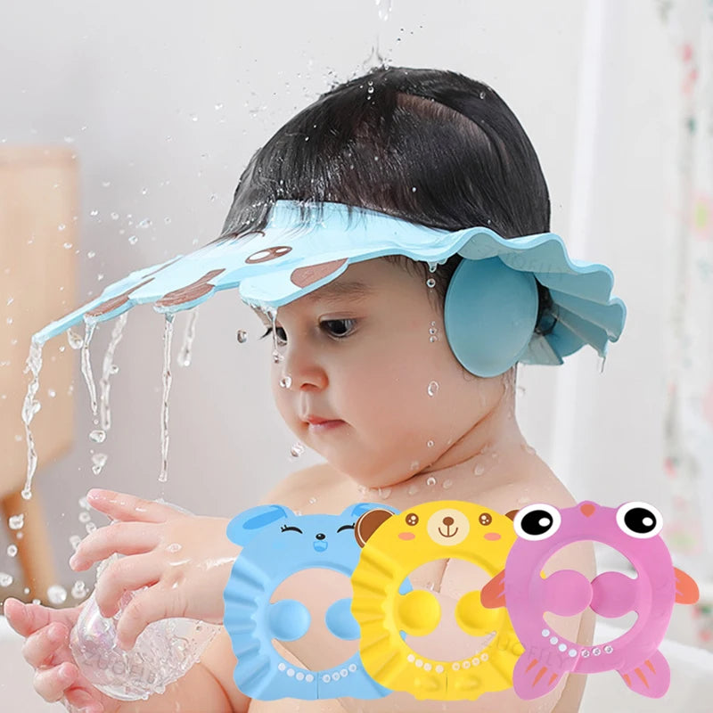 Baby Shower Shampoo Bathing Soft Cap