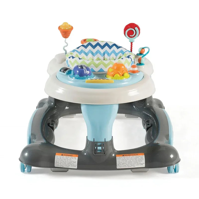 3-in-1 Activity Walker and Rocker with Jumping Board Feeding Tray