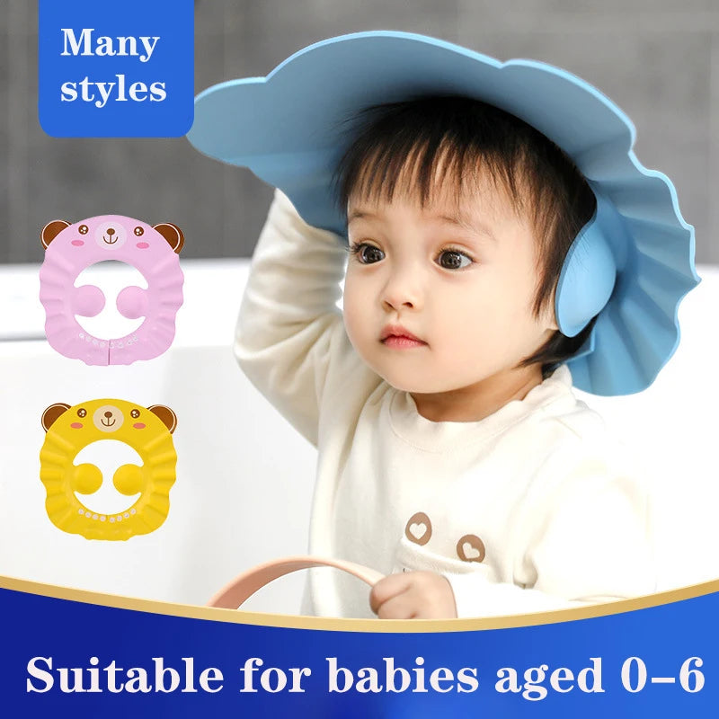 Baby Shower Shampoo Bathing Soft Cap