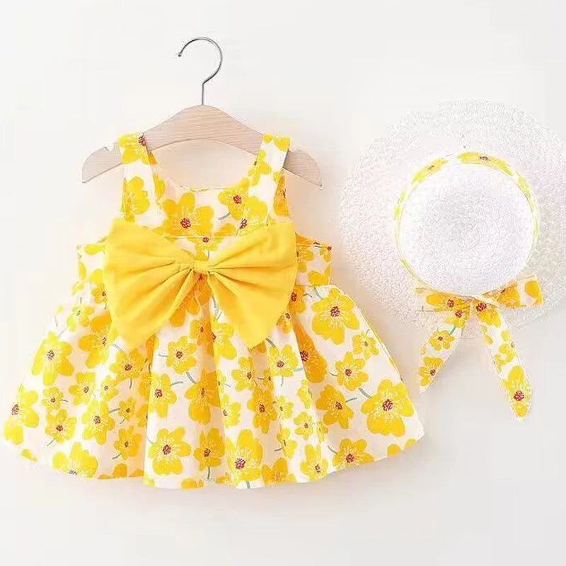 Summer Floral Dress For Newborn Baby