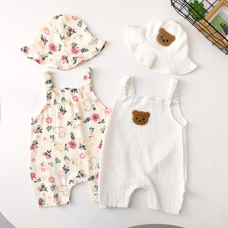 Sleeveless Baby Girls Romper