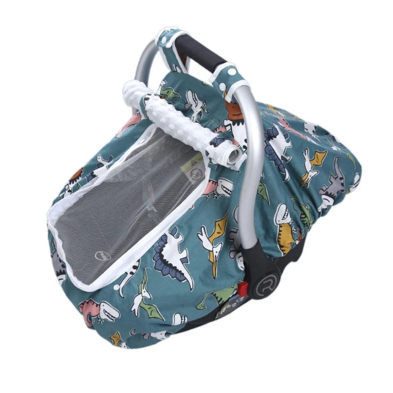 Baby Car  Cover Stroller Mosquito Cover Baby Safety  Cover Sun Protective Print Cover for Carrycots Travel Gear