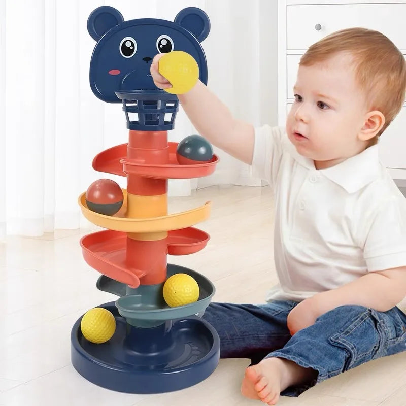 Educational Track Rolling Ball Toy For Babies