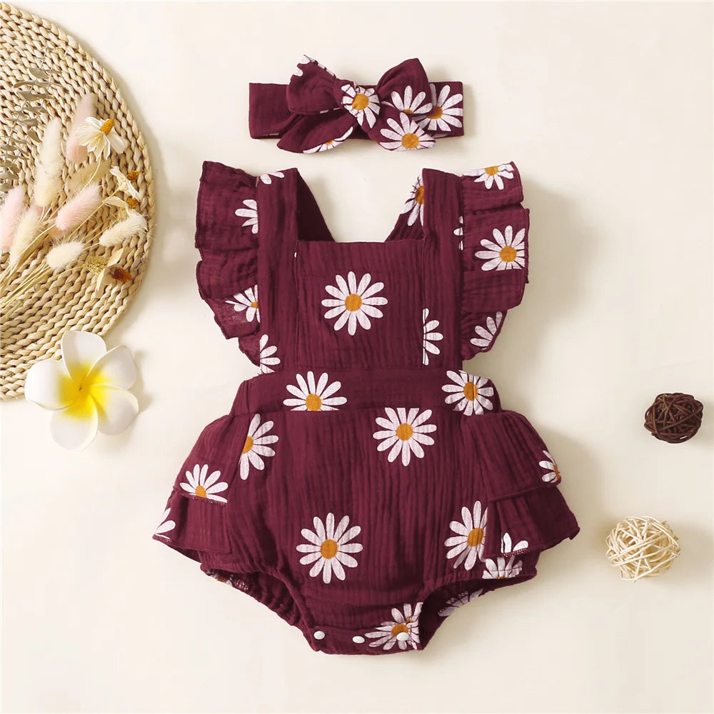 Baby Girl Sleeveless Summer Jumpsuit